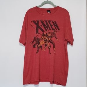 Marvel X-Men red t-shirt 2012 Wolverine Mad Engine XL soft comic book superhero